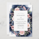 Search for watercolor wash wedding invitations Navy blue