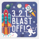 Search for blast stickers Astronaut birthday