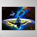 Search for meditation space posters Astronaut