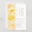 Search for yellow sweet 16 invitations Simple