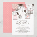 Search for pink and brown baby shower invitations Vintage