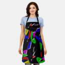 Search for modern art aprons Colourful