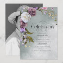 Search for floral funeral invitations Modern