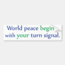 Search for world peace bumper stickers Signal