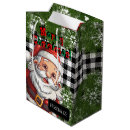 Search for black santa gift bags Plaid