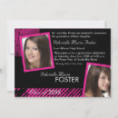 Search for hot pink graduation invitations Elegant