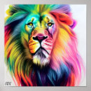 Search for colorful lion posters Animal