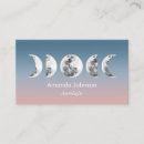 Search for crescent moon business cards Yoga