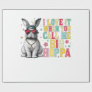 Search for i or love wrapping paper Bunny