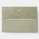 Search for green wedding envelopes Gold