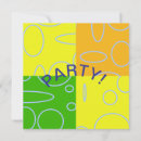 Search for retro circles orange invitations Yellow