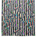 Search for turquoise gray shower curtains Stripes