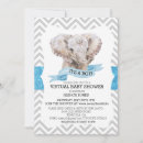 Search for virtual baby shower invitations Blue