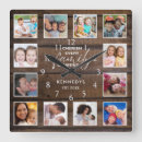 Search for dark wood clocks Photo collage