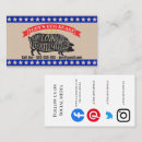 Search for hog business cards Butcher