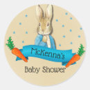 Search for rabbit baby shower stickers Boy