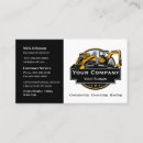 Search for heavy equipment business cards Professional