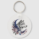 Search for wild wolves key rings Moon
