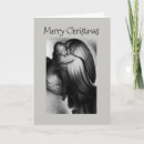 Search for black angel christmas cards Black and white