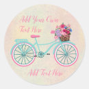 Search for bicycle with flowers stickers Flower basket