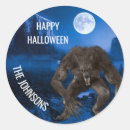 Search for wolf and moon stickers Halloween