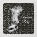 Search for black and white masquerade invitations Elegant masquerade party