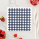 Search for blue gingham napkins Plaid