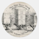 Search for vintage bee stickers Illustration