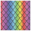 Search for mermaid scales fabric Rainbow