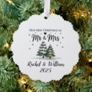 Search for our first christmas cards Mr and mrs