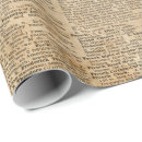 Search for book page wrapping paper Vintage