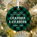 Search for plaid christmas tree decorations Grandparents