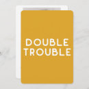 Search for twin birth announcement cards Minimal