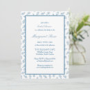Search for classic elegant bridal shower invitations Blue
