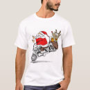 Search for santa claus on a motorcycle tshirts Funny