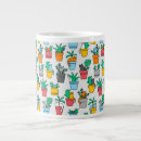 Search for cartoon cat design mugs Seamless pattern