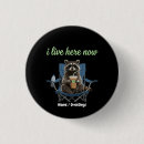 Search for funny coffee badges Racoon