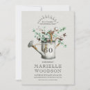 Search for rustic 60th birthday invitations Watercolor