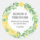 Search for yellow roses wedding stickers Floral