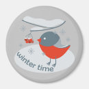 Search for red birds magnets Winter