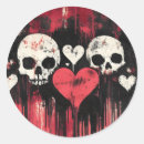 Search for red skull stickers Gothic