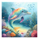 Search for blue dolphins posters Water