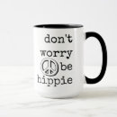 Search for hippie peace sign mugs Black