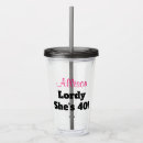 Search for 40th birthday tumblers Funny