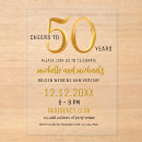 Search for cheers to 50 years invitations Golden anniversary