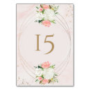 Search for gold floral table cards Bridal