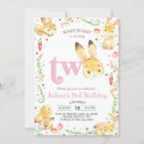 Search for some bunny is turning two invitations For kids