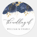 Search for navy blue gold wedding stickers Flowers
