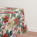 Search for gold white christmas tablecloths Red