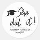 Search for she did it stickers Graduate